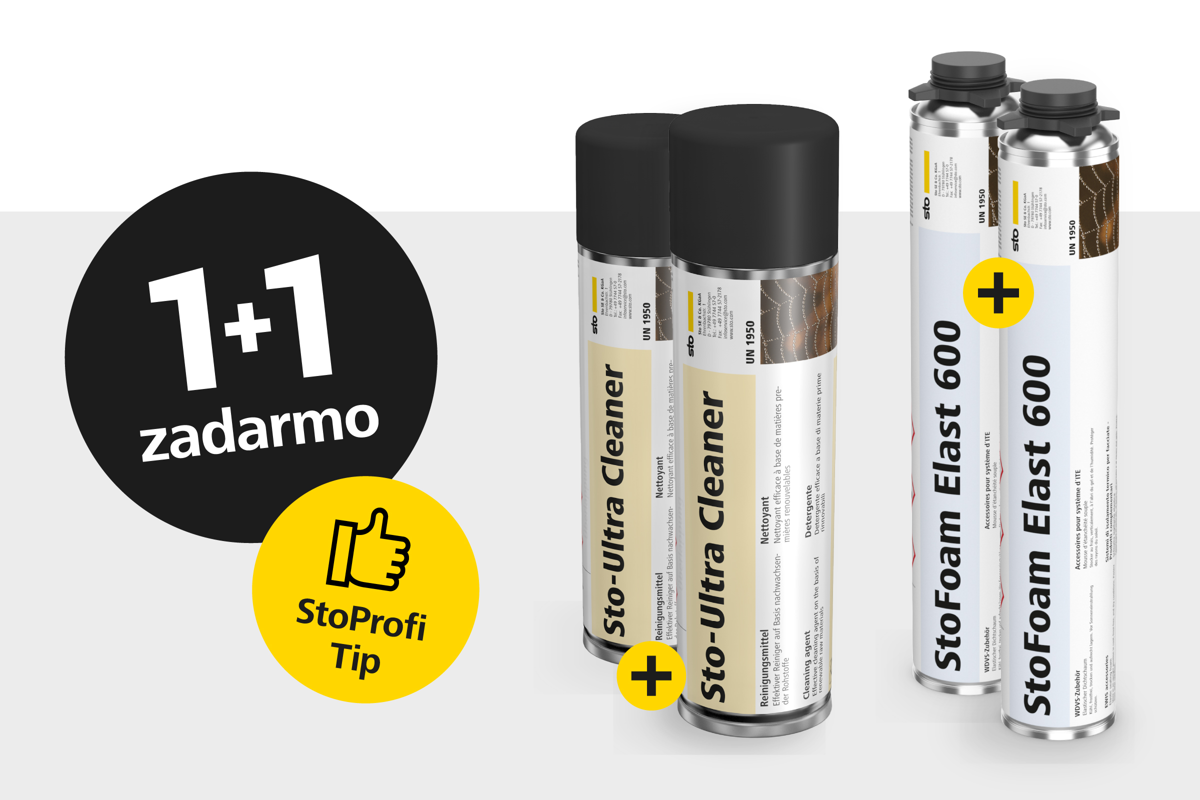 Vďaka našej akcii 1+1 zdarma získate aktuálne dva produkty za cenu jedného!