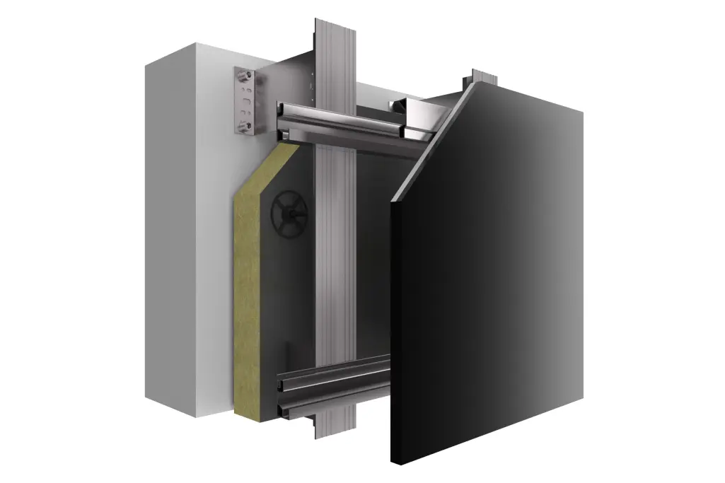 Grafické znázornenie skladby systému StoVentec Glass