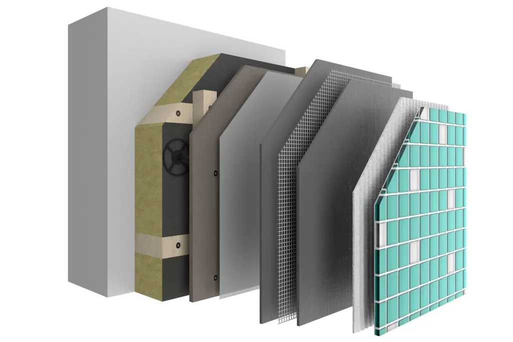 Grafické znázornenie skladby systému StoVentec Mosaic