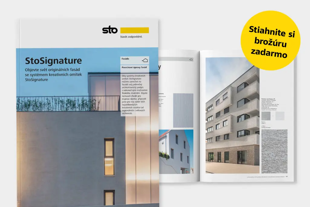 Bezplatná brožúra kreatívnych omietok StoSignature