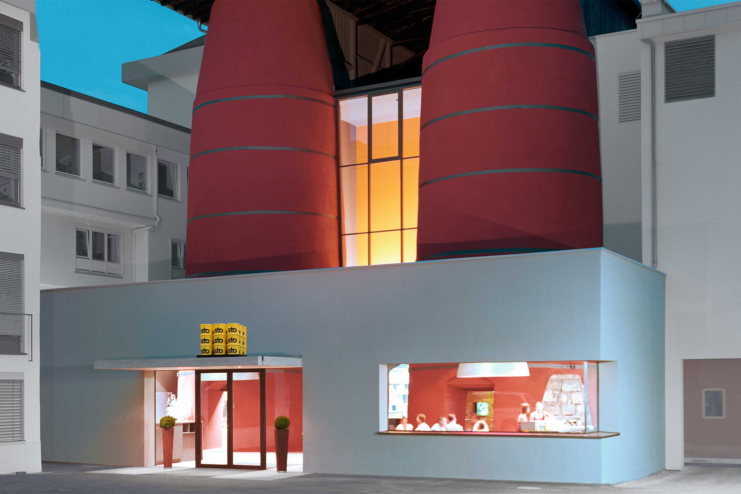 Vonkajší záber Sto Info Factory v Stühlingen-Weizen