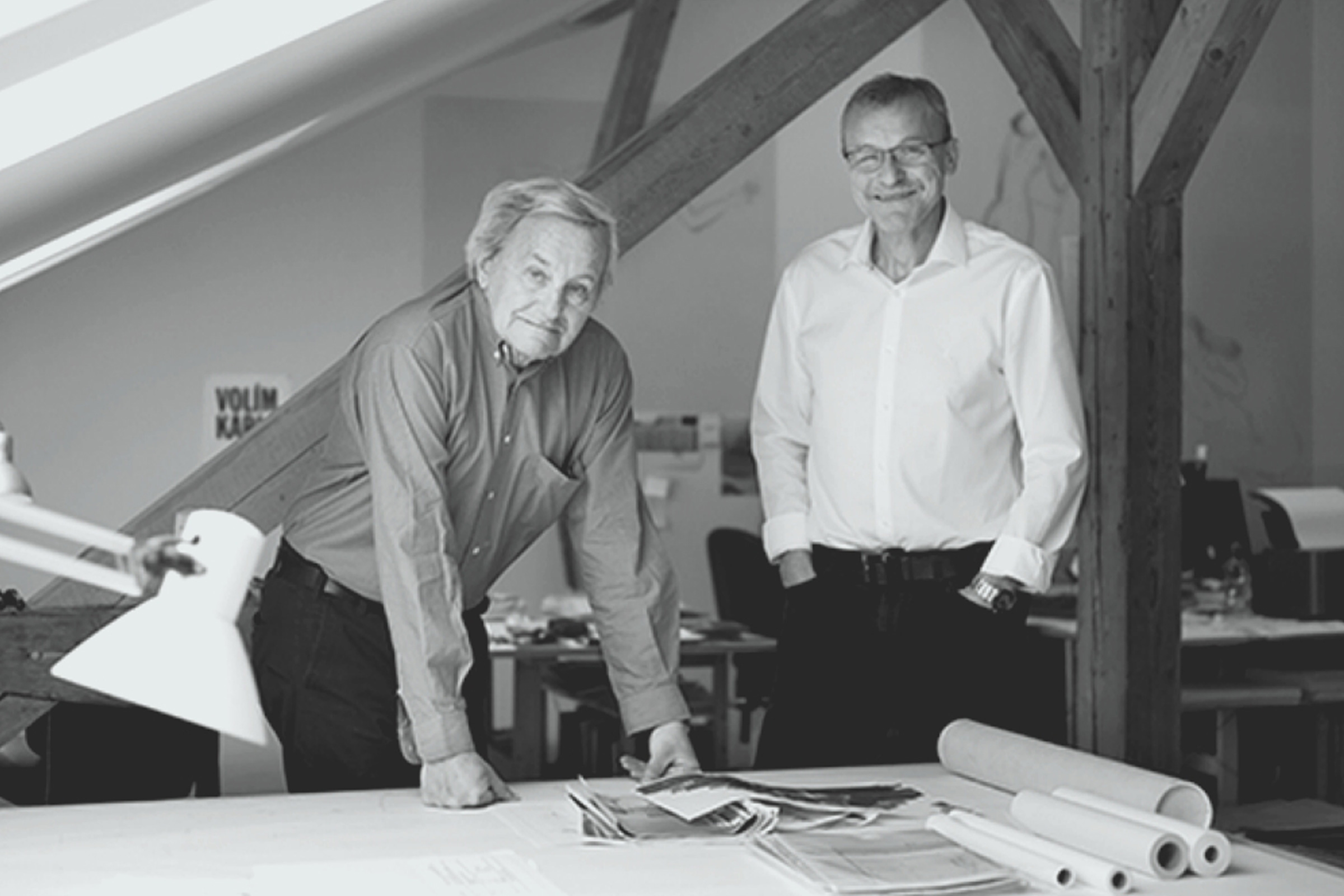 Ing. arch. Martin Rudiš so svojím otcom Ing. arch. Viktorom Rudišom