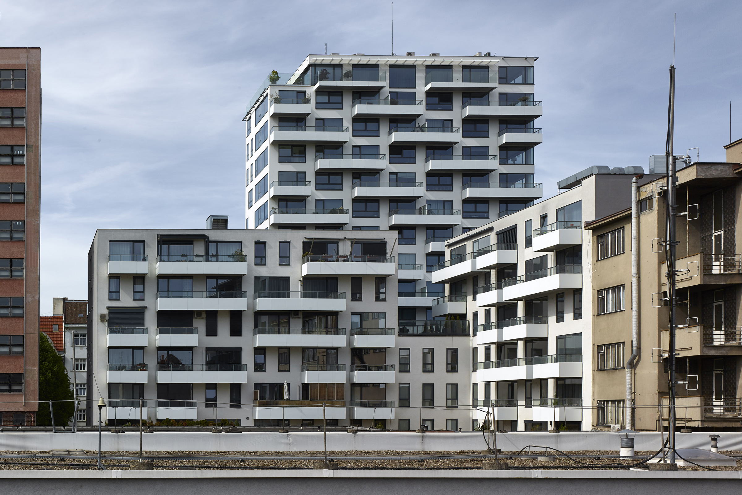 Rezidencia Lužánky, Brno, Česká republika. Autor projektu: Ing. arch. Martin Rudiš, fotografie: Fili