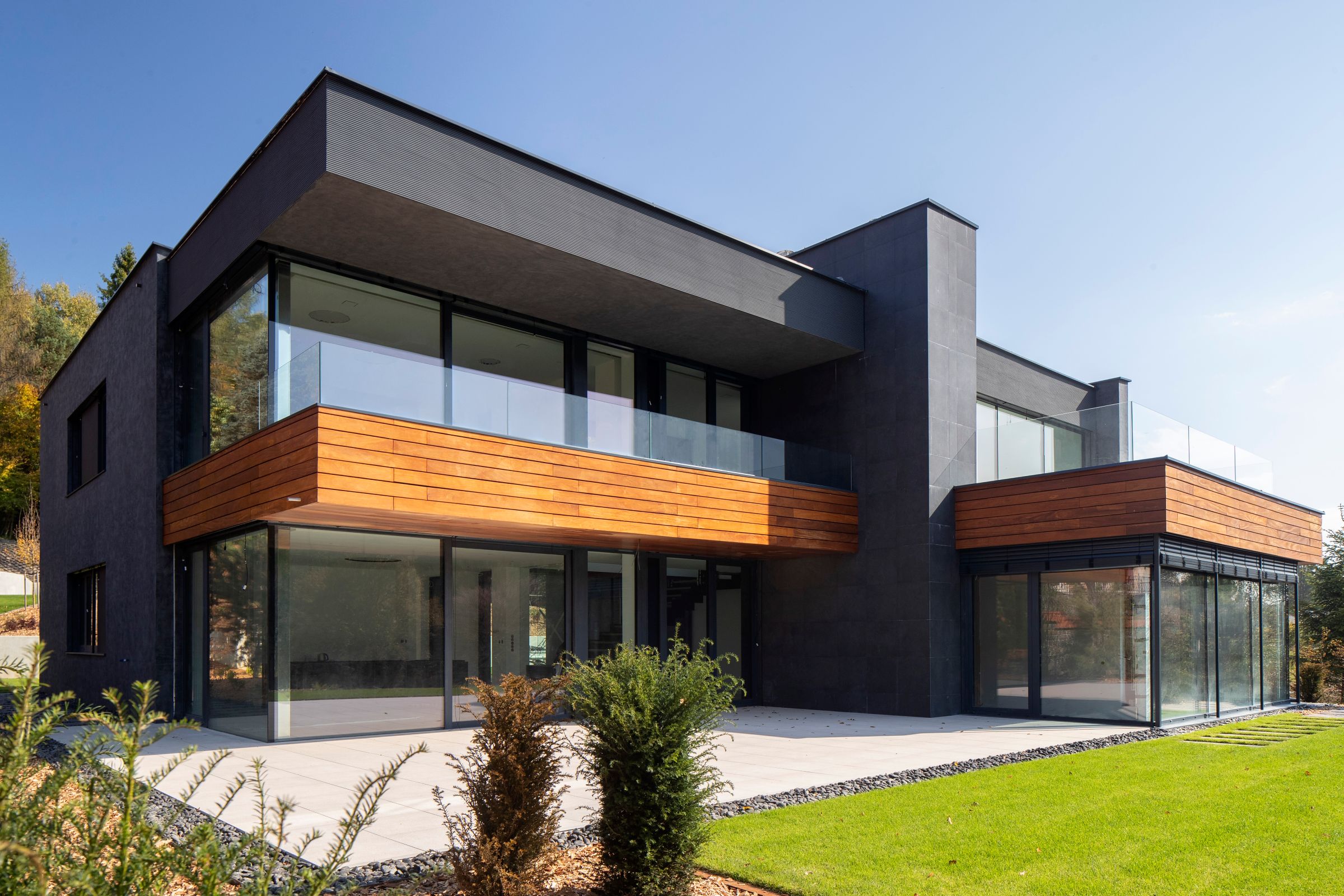 Fasádne prvky StoEcoshape na fasáde vily