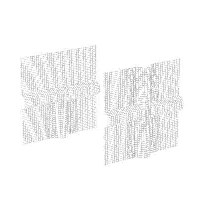 Sto-Bossengewebe krížový a T-kus